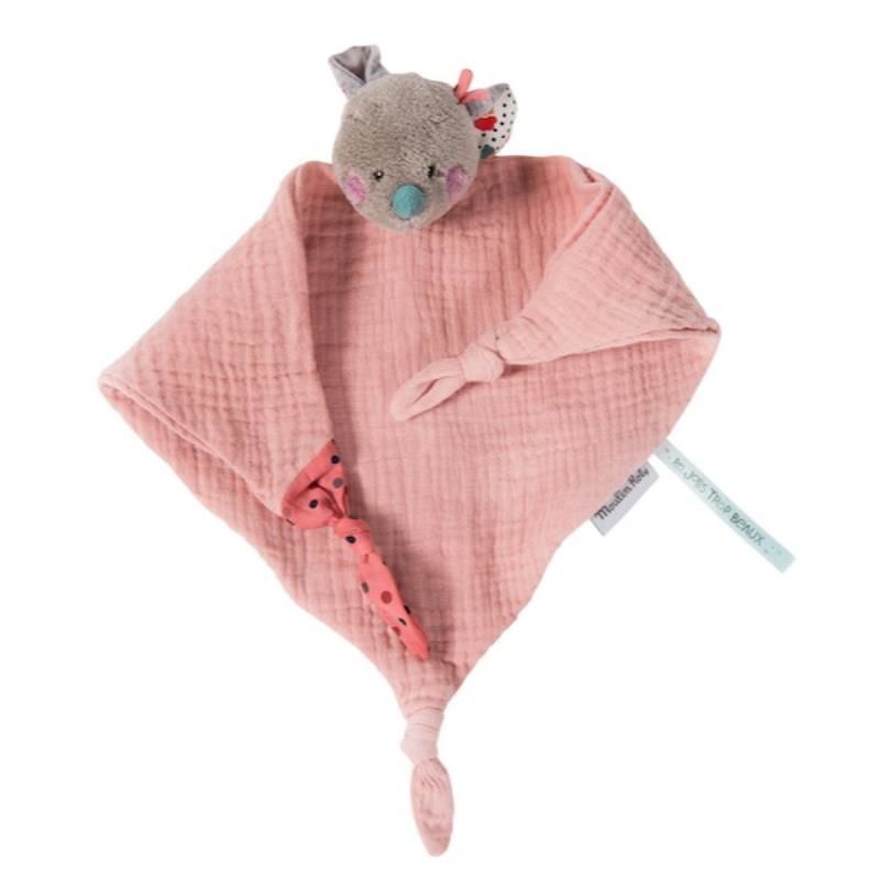  the jolis trop beaux baby comforter pink mouse 